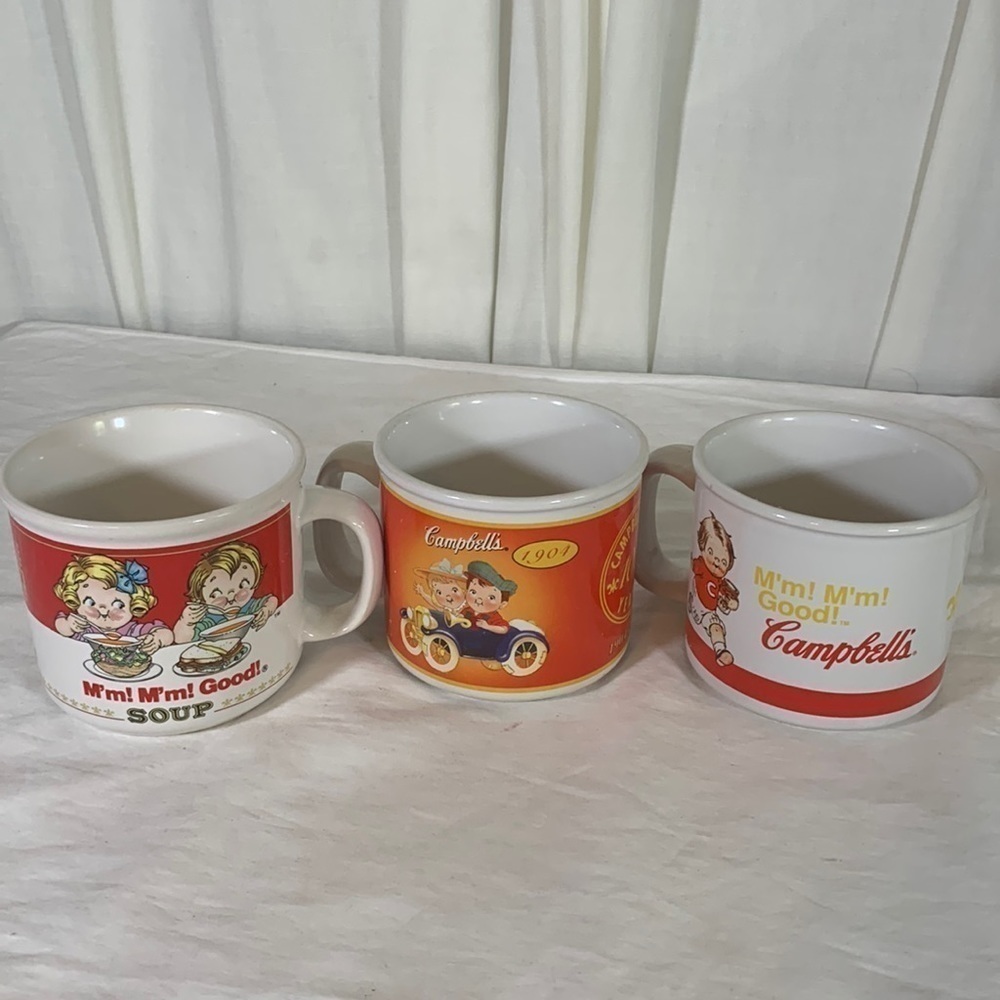 Vintage Campbell’s Soup Kids Cup/Mug, set of three - Picture 1 of 9